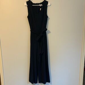 Calvin Klein Black Cropped Jumpsuit